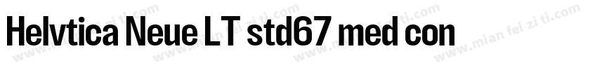 Helvtica Neue LT std67 med cond字体转换